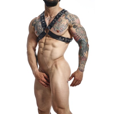 MOB - DNGEON BLACK CHAIN HARNESS TAMANHO ÚNICO X - D-243406 - Dona Pimenta