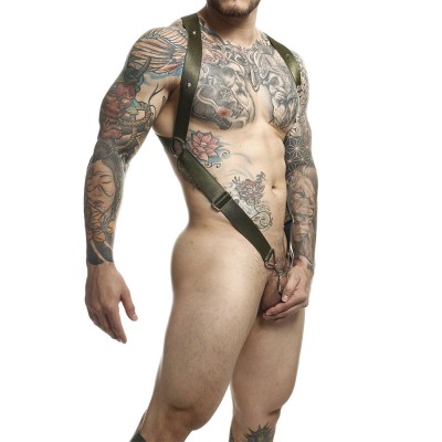 MOB - DNGEON CROSS BACK HARNESS VERDE TAMANHO ÚNICO - D-243429 - Dona Pimenta