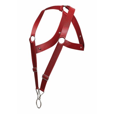 MOB - DNGEON CROSS BACK HARNESS VERMELHO TAMANHO ÚNICO - D-243430 - Dona Pimenta