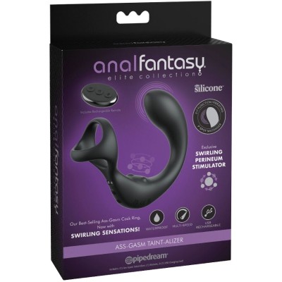 COLEÃÃO ANAL FANTASY ELITE - MASSAGEADOR ANAL VIBRANTE COM CONTROLE REMOTO - PD4794-23 - Dona Pimenta