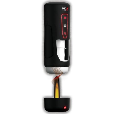 PDX ELITE - MASTURBADOR AUTOMÁTICO MILK ME HOTTER COM VIBRAÇÃO DE EFEITO DE CALOR E IMPULSÃO - RD550-23 - Dona Pimenta