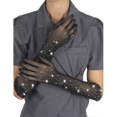SUBBLIME - 957469 LUVAS SHINE TRANSPARENTES PRETAS S/M - D-242948 - Dona Pimenta