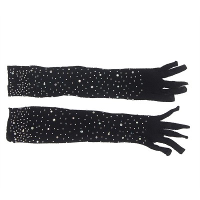 SUBBLIME - 957469 LUVAS SHINE TRANSPARENTES PRETAS S/M - D-242948 - Dona Pimenta