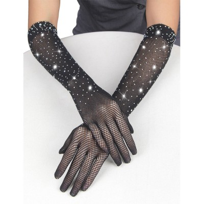 SUBBLIME - 957469 LUVAS SHINE TRANSPARENTES PRETAS S/M - D-242948 - Dona Pimenta