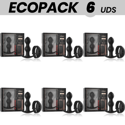 ECOPACK 6 UNIDADES - ANBIGUO WATCHME VIBRADOR ANAL COM CONTROLE REMOTO TIBÃRIO - D-228366 - Dona Pimenta