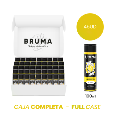 MOQ 45 - BRUMA ÓLEO DE MASSAGEM PREMIUM EFEITO CALOR SABOR PINA COLADA 3 EM 1 - 100 ML - D-241767 - Dona Pimenta