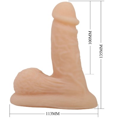 PRETTY LOVE - WILDON DILDO ULTRA REALISTA E ELÃSTICO 10 CM NATURAL - D-242900 - Dona Pimenta