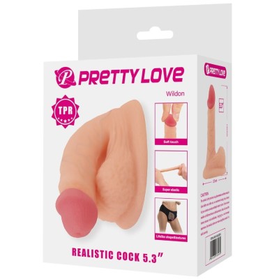 PRETTY LOVE - WILDON DILDO ULTRA REALISTA E ELÃSTICO 10 CM NATURAL - D-242900 - Dona Pimenta