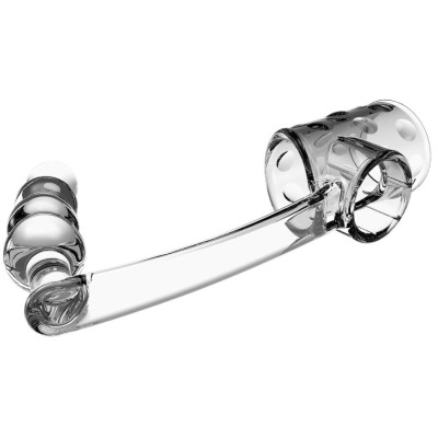 PRETTY LOVE - MANGA PARA PÉNIS COM PLUG ANAL TRANSPARENTE - D-242902 - Dona Pimenta