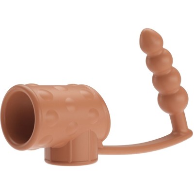 PRETTY LOVE - MANGA PARA PÉNIS COM PLUG ANAL NATURAL - D-242903 - Dona Pimenta