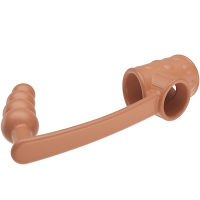 PRETTY LOVE - MANGA PARA PÉNIS COM PLUG ANAL NATURAL - D-242903 - Dona Pimenta