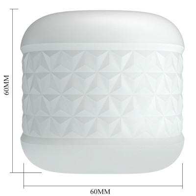 PRETTY LOVE - MASTURBADOR MASCULINO CRYSTLE BRANCO - D-242908 - Dona Pimenta