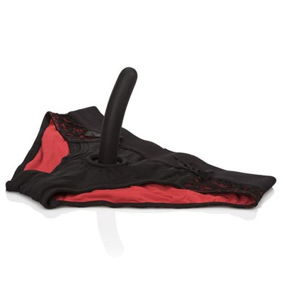 CALEXOTICS - SCANDAL CONJUNTO DE CALCINHA VERMELHA COM CONSOLO TAMANHO P/M - D-243655 - Dona Pimenta