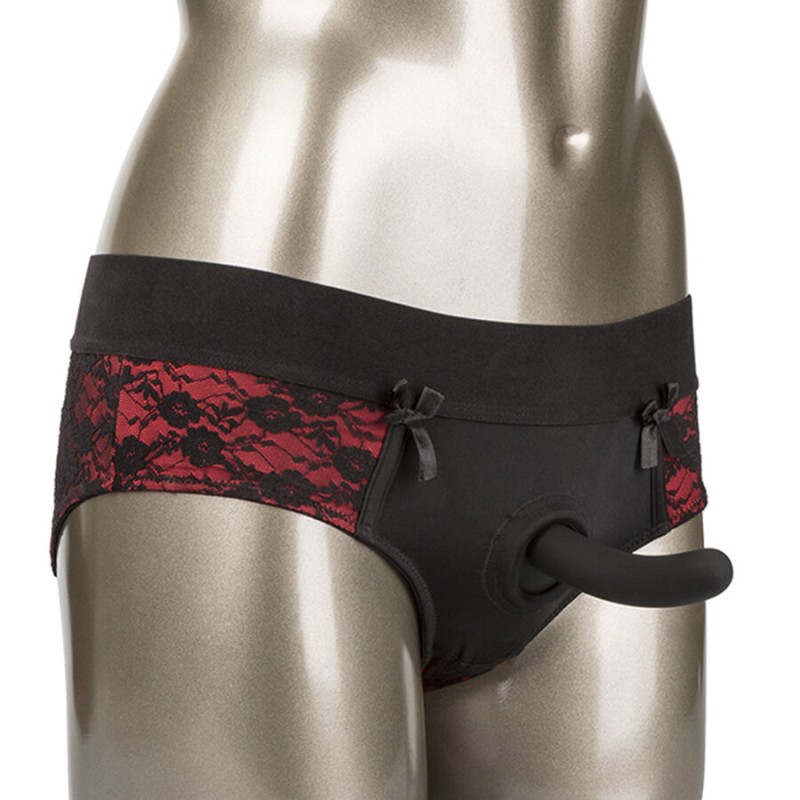 CALEXOTICS - CONJUNTO DE CALCINHAS SCANDAL CROTCHLESS COM DILDO TAMANHO P/M - D-243673 - Dona Pimenta CALEXOTICS - CONJUNTO DE CALCINHAS SCANDAL CROTCHLESS COM DILDO TAMANHO P/M - D-243673 - Dona Pimenta
