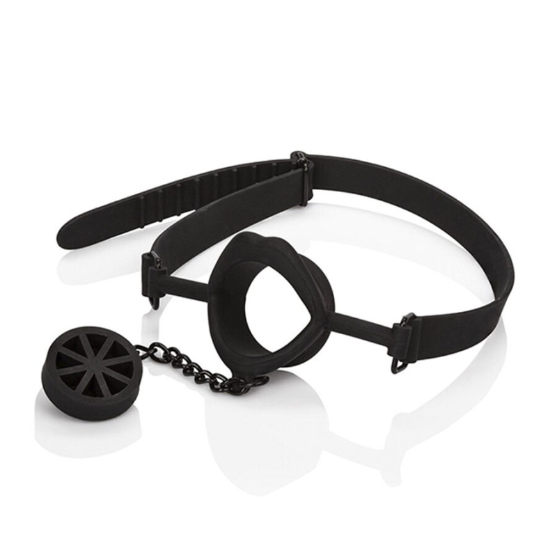 CALEXOTICS - SCANDAL MORDAÇA COM PLUG DE SILICONE PRETO - D-243634 - Dona Pimenta