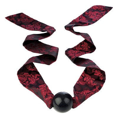 CALEXOTICS - SCANDAL MORDAÇA DE BOLA  COM LAÇO PRETO/VERMELHO - D-243635 - Dona Pimenta