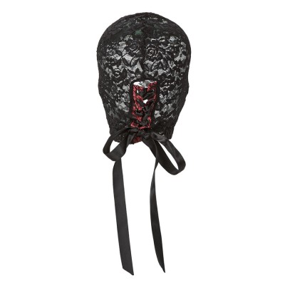 CALEXOTICS - SCANDAL BALALAVA DE RENDA PRETA  COM LAÇO - D-243675 - Dona Pimenta