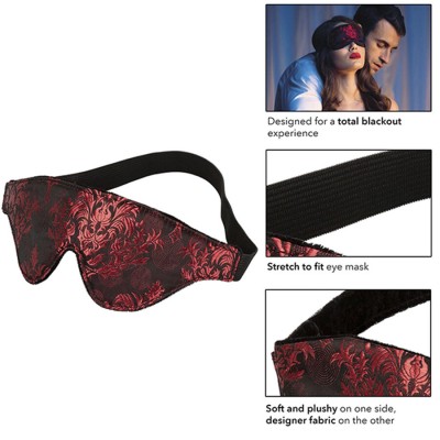CALEXOTICS - MÁSCARA OPACA SCANDAL COM DETALHES EM VERMELHO - D-243672 - Dona Pimenta