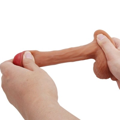 PRETTY LOVE - WARNELL DILDO ULTRA REALISTA E ELÃSTICO 9,5 CM MULATO - D-242901 - Dona Pimenta