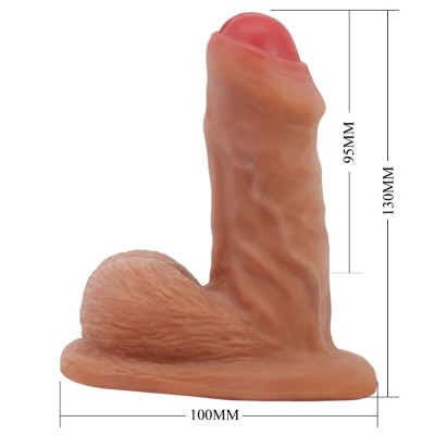 PRETTY LOVE - WARNELL DILDO ULTRA REALISTA E ELÃSTICO 9,5 CM MULATO - D-242901 - Dona Pimenta