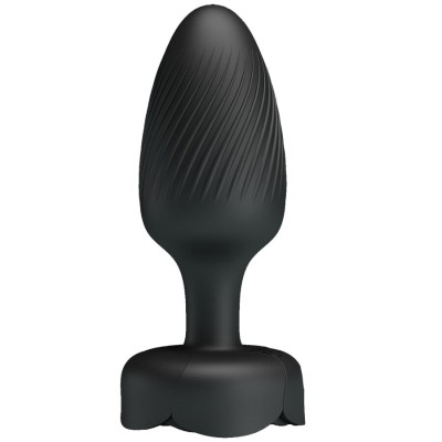 PRETTY LOVE - OSBORN PLUG ANAL COM LUZ LED PRETO 9,8 CM - D-242896 - Dona Pimenta