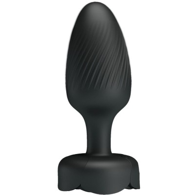 PRETTY LOVE - OLMAN PLUG ANAL COM LUZ LED PRETO 8,8 CM - D-242897 - Dona Pimenta