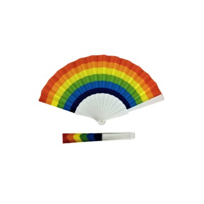 PRIDE - LEQUE DE MADEIRA COM BANDEIRA DE ARCO-ÍRIS - D-243901 - Dona Pimenta
