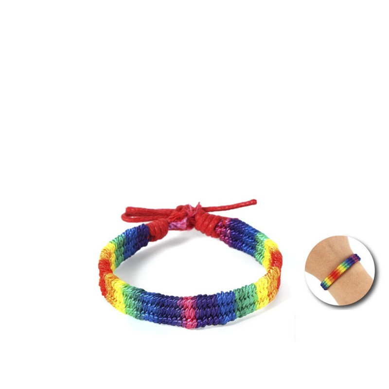 PRIDE - PULSEIRA TRANÃADA COM BANDEIRA DO ARCO-ÍRIS - D-243910 - Dona Pimenta PRIDE - PULSEIRA TRANÃADA COM BANDEIRA DO ARCO-ÍRIS - D-243910 - Dona Pimenta