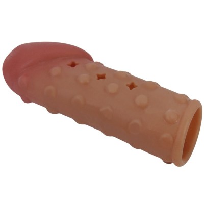 PRETTY LOVE - MANGA PARA PÉNIS APERTADA E VOLUMOSA NATURAL - D-242890 - Dona Pimenta