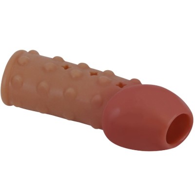 PRETTY LOVE - MANGA PARA PÉNIS APERTADA E VOLUMOSA NATURAL - D-242890 - Dona Pimenta