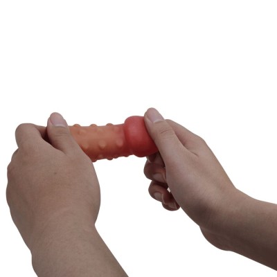 PRETTY LOVE - MANGA PARA PÉNIS APERTADA E VOLUMOSA NATURAL - D-242890 - Dona Pimenta