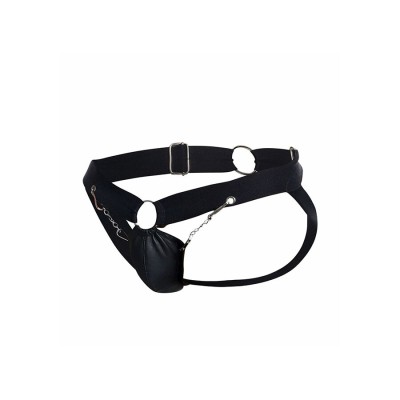 MOB - DNGEON BLACK CHAIN JOCKSTRAP TAMANHO ÚNICO - D-243412 - Dona Pimenta