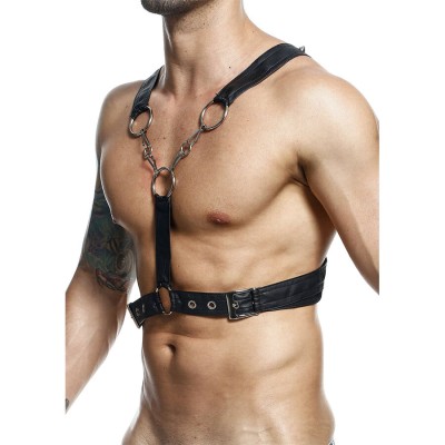 MOB - DNGEON CROSSED BLACK CHAIN HARNESS TAMANHO ÚNICO - D-243419 - Dona Pimenta