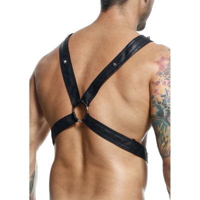 MOB - DNGEON CROSSED BLACK CHAIN HARNESS TAMANHO ÚNICO - D-243419 - Dona Pimenta