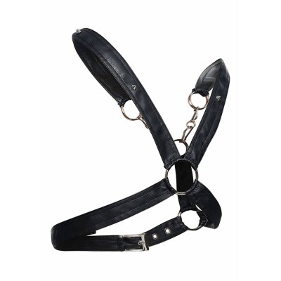 MOB - DNGEON CROSSED BLACK CHAIN HARNESS TAMANHO ÚNICO - D-243419 - Dona Pimenta