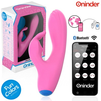 ONINDER CUTE - VIBRADOR LOVE BUNNY PARA PONTO G E CLITÓRIS - APLICATIVO MUNDIAL GRATUITO - D-242092 - Dona Pimenta