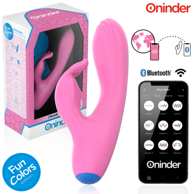 ONINDER CUTE - VIBRADOR LOVE BUNNY PARA PONTO G E CLITÓRIS - APLICATIVO MUNDIAL GRATUITO - D-242092 - Dona Pimenta