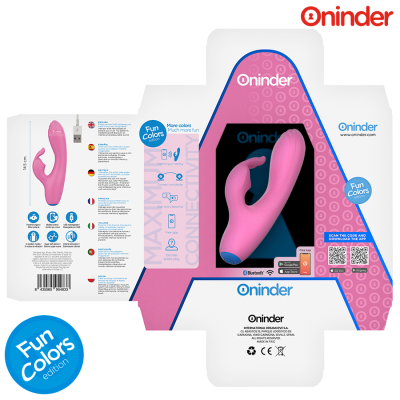 ONINDER CUTE - VIBRADOR LOVE BUNNY PARA PONTO G E CLITÓRIS - APLICATIVO MUNDIAL GRATUITO - D-242092 - Dona Pimenta