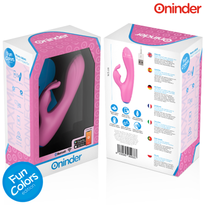 ONINDER CUTE - VIBRADOR LOVE BUNNY PARA PONTO G E CLITÓRIS - APLICATIVO MUNDIAL GRATUITO - D-242092 - Dona Pimenta