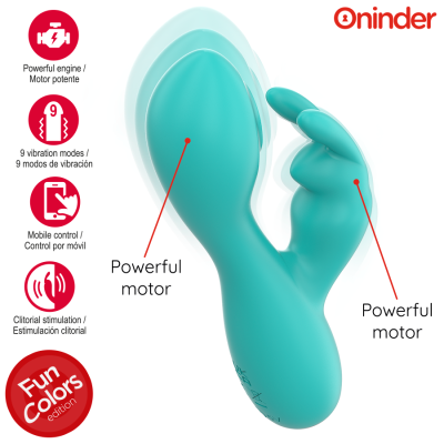 ONINDER CUTE - LOVE BUNNY VIBRADOR CLITÓRISMO PONTO G - APLICATIVO MUNDIAL GRATUITO - D-242094 - Dona Pimenta