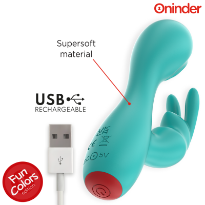 ONINDER CUTE - LOVE BUNNY VIBRADOR CLITÓRISMO PONTO G - APLICATIVO MUNDIAL GRATUITO - D-242094 - Dona Pimenta