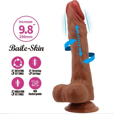 BAILE - CALISTO DILDO REALISTA 24 CM CARNE - D-242893 - Dona Pimenta