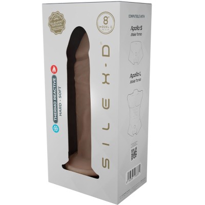 SILEXD - MODELO DE PÉNIS REALISTA 8 SILICONE LÍQUIDO 20,6 CM - D-242947 - Dona Pimenta