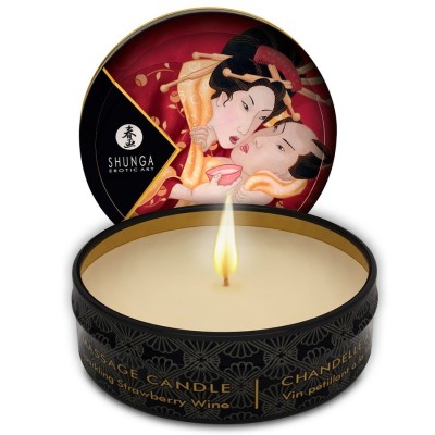 SHUNGA - MINI CARESS BY VELA DISPLAY VELAS DE MASSAGEM 24 UNIDADES - D-202768 - Dona Pimenta