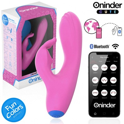 ONINDER CUTE - VIBRADOR LOVE BUNNY PARA PONTO G E CLITÓRIS - APLICATIVO MUNDIAL GRATUITO - D-242092 - Dona Pimenta