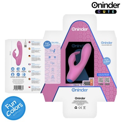 ONINDER CUTE - VIBRADOR LOVE BUNNY PARA PONTO G E CLITÓRIS - APLICATIVO MUNDIAL GRATUITO - D-242092 - Dona Pimenta