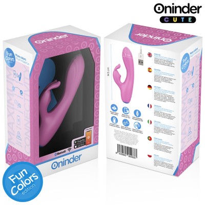 ONINDER CUTE - VIBRADOR LOVE BUNNY PARA PONTO G E CLITÓRIS - APLICATIVO MUNDIAL GRATUITO - D-242092 - Dona Pimenta