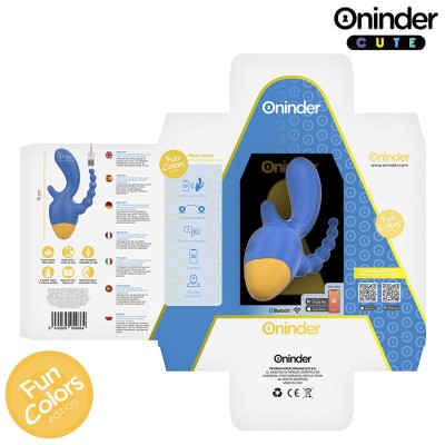 ONINDER CUTE - LOVE 3 SOME VIBRADOR TRIPLO - APLICATIVO MUNDIAL GRATUITO - D-242095 - Dona Pimenta