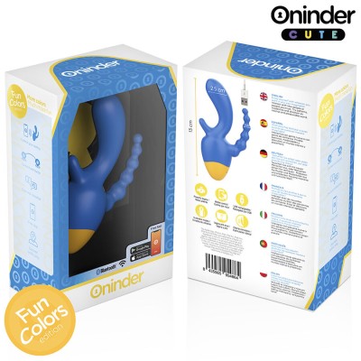 ONINDER CUTE - LOVE 3 SOME VIBRADOR TRIPLO - APLICATIVO MUNDIAL GRATUITO - D-242095 - Dona Pimenta