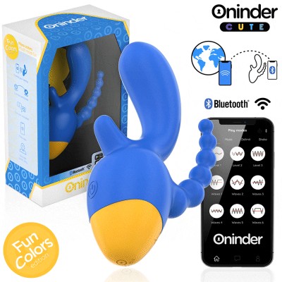 ONINDER CUTE - LOVE 3 SOME VIBRADOR TRIPLO - APLICATIVO MUNDIAL GRATUITO - D-242095 - Dona Pimenta